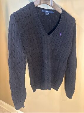 Ralph Lauren Sport v-neck cable sweater.